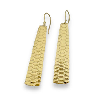 Uhu Earrings Long Vermeil