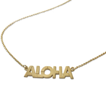 Aloha Necklace in Vermeil